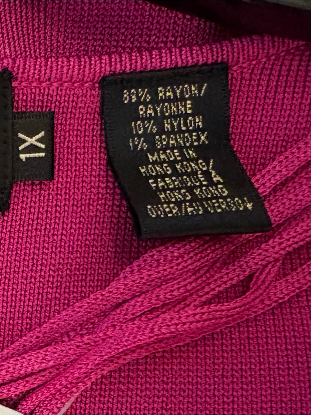 NWT Dana Buchman Fuchsia/Freesia  Knit Tunic with Strappy Back Detail - Picture 5 of 5